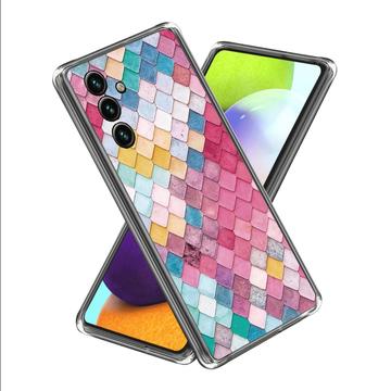 Coque Samsung Galaxy A35 en TPU Stylish Ultra Fin - Losange Arc-en-Ciel