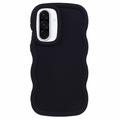 Coque Samsung Galaxy A36/A56 en TPU Candy Color Wavy - Noire