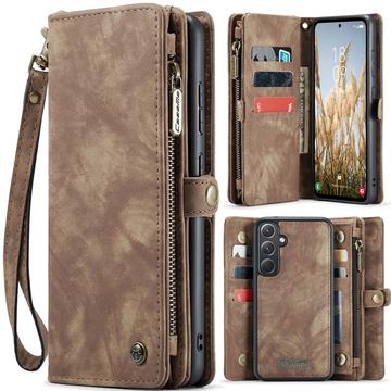 Étui Portefeuille Samsung Galaxy A36 Multifonctionnel 2-en-1 Caseme 008 - Marron