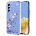 Coque Samsung Galaxy A37 en TPU à motif floral - Violete
