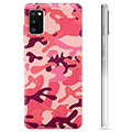 Coque Samsung Galaxy A41 en TPU - Camouflage Rose