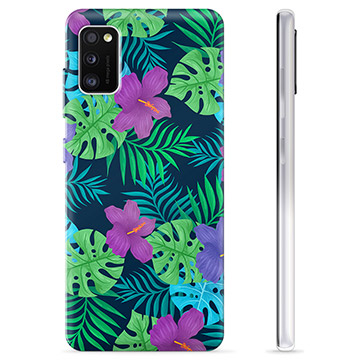 Coque Samsung Galaxy A41 en TPU - Fleurs Tropicales