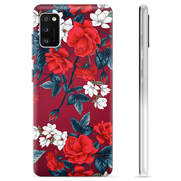 Coque Samsung Galaxy A41 en TPU - Fleurs Vintage