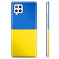 Samsung Galaxy A42 5G TPU Hülle Ukrainische Flagge - Gelb und Lichtblau