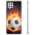 Samsung Galaxy A42 5G TPU Hülle - Fußball Flamme