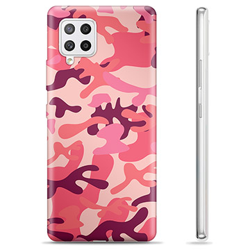 Coque Samsung Galaxy A42 5G en TPU - Camouflage Rose