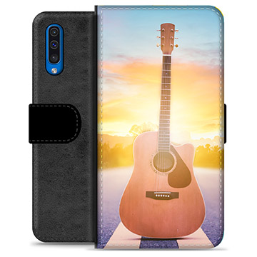 Étui Portefeuille Premium Samsung Galaxy A50 - Guitare