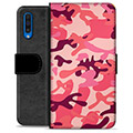 Étui Portefeuille Premium Samsung Galaxy A50 - Camouflage Rose