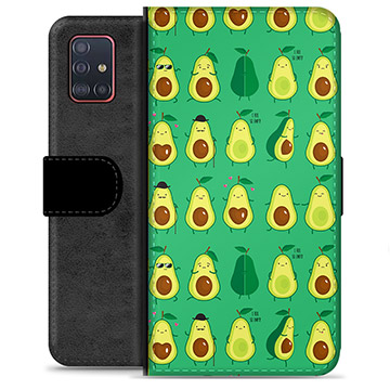 Étui Portefeuille Premium Samsung Galaxy A51 - Avocado Pattern