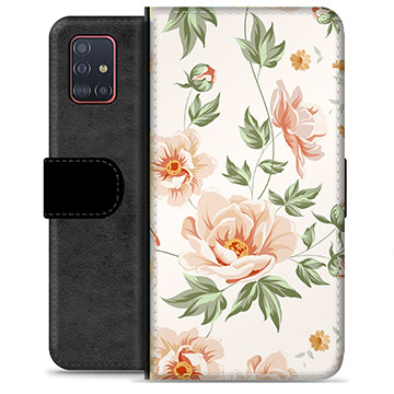 Étui Portefeuille Premium Samsung Galaxy A51 - Motif Floral