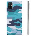 Coque Samsung Galaxy A51 en TPU - Camouflage Bleu