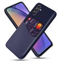 Coque Samsung Galaxy A55avec Porte-Cartes KSQ - Bleue