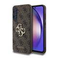 Coque Hybride Samsung Galaxy A55 Guess 4G Big Metal Logo - Marrone