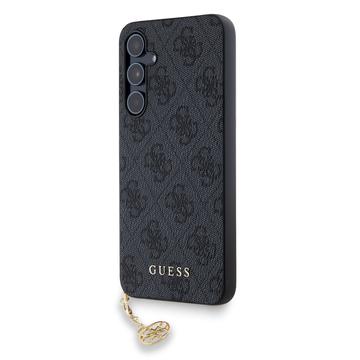 Coque Hybride Samsung Galaxy A55 Guess 4G Charms Collection - Grise