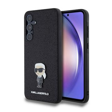 Coque Samsung Galaxy A55 Karl Lagerfeld Fixed Glitter Metal Ikonik - Noir