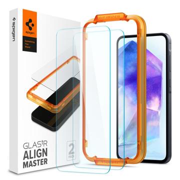 Protecteur d\'Écran Samsung Galaxy A55 Spigen ALM Glas.tR - 2 Pièces