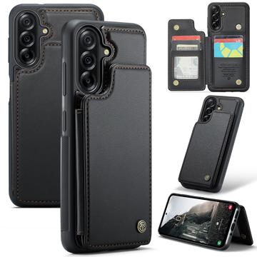 Étui Caseme C22 Samsung Galaxy A56 avec portefeuille de cartes protégé par RFID - Noir