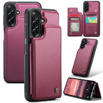 Etui Caseme C22 Samsung Galaxy A56 avec portefeuille de cartes protégé par RFID - Rouge