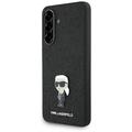 Coque Samsung Galaxy A56 Karl Lagerfeld Fixed Glitter Metal Ikonik - Noire