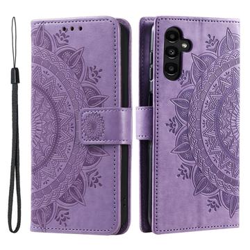 Étui Portefeuille Samsung Galaxy A56 Mandala Série - Violet