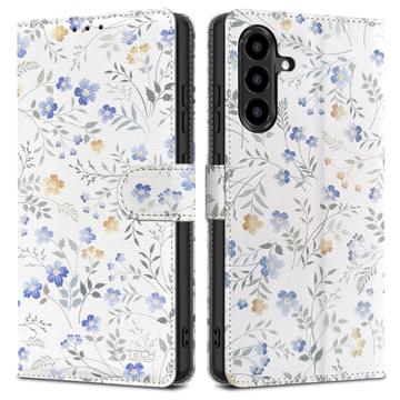 Étui Portefeuille Samsung Galaxy A56 avec Aimant et Support Tech-Protect - Fleurs de printemps