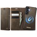 Étui 2-en-1 détachable Samsung Galaxy A57 Caseme C49 - Compatible MagSafe, RFID - Café