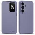 Étui à rabat Samsung Galaxy A57 Smart Clear View avec fente pour carte - Violet