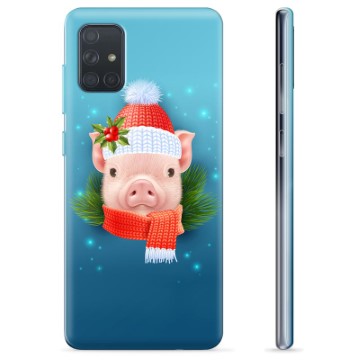 Coque Samsung Galaxy A71 en TPU - Cochonnet d\'Hiver