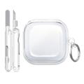 Étui transparent pour Samsung Galaxy Buds4/Buds4 Pro avec mousqueton et stylos de nettoyage
