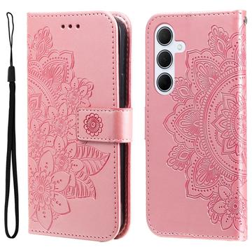 Étui Portefeuille Samsung Galaxy M35 Mandala Série - Rose