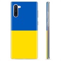 Coque Samsung Galaxy Note10 en TPU Drapeau Ukraine - Jaune et bleu clair