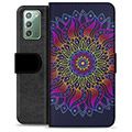 Étui Portefeuille Premium Samsung Galaxy Note20 - Mandala Coloré