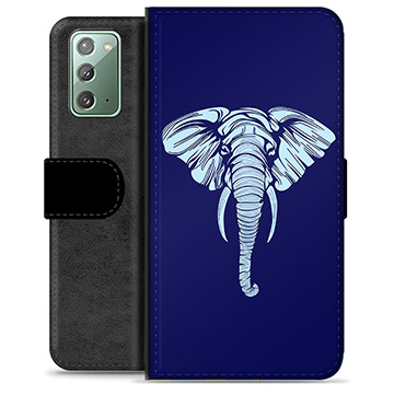 Étui Portefeuille Premium Samsung Galaxy Note20 - Éléphant