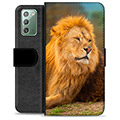 Étui Portefeuille Premium Samsung Galaxy Note20 - Lion