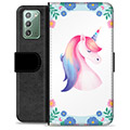 Étui Portefeuille Premium Samsung Galaxy Note20 - Licorne