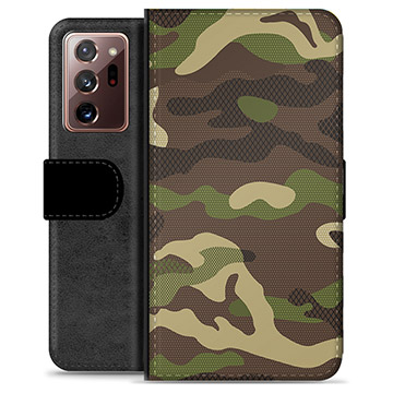 Étui Portefeuille Premium Samsung Galaxy Note20 Ultra - Camouflage