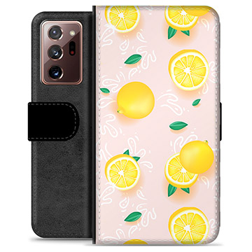 Étui Portefeuille Premium Samsung Galaxy Note20 Ultra - Motif Citron