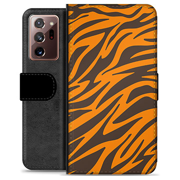 Étui Portefeuille Premium Samsung Galaxy Note20 Ultra - Tigre