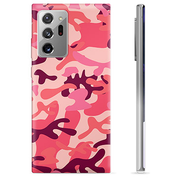 Coque Samsung Galaxy Note20 Ultra en TPU - Camouflage Rose