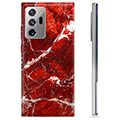 Coque Samsung Galaxy Note20 Ultra en TPU - Marbre Rouge