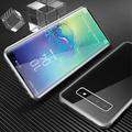 Coque Magnétique Samsung Galaxy S10 avec Verre Trempé - Argenté