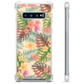 Coque Hybride Samsung Galaxy S10+ - Fleurs Roses