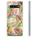 Coque Samsung Galaxy S10+ en TPU - Fleurs Roses