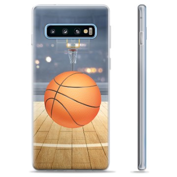 جتني Coque Samsung Galaxy S10 en TPU - Basket-ball