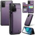 Étui Caseme C22 Samsung Galaxy S20 FE 5G/S20 FE 2022 avec portefeuille de cartes protégé par RFID - Violet