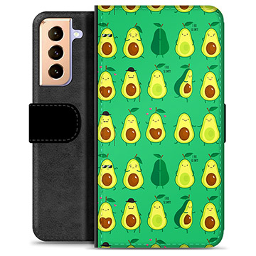 Étui Portefeuille Premium Samsung Galaxy S21+ 5G - Avocado Pattern