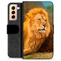 Étui Portefeuille Premium Samsung Galaxy S21+ 5G - Lion