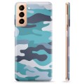 Coque Samsung Galaxy S21+ 5G en TPU - Camouflage Bleu