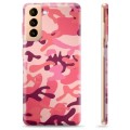 Coque Samsung Galaxy S21+ 5G en TPU - Camouflage Rose