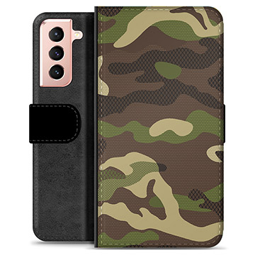 Étui Portefeuille Premium Samsung Galaxy S21 5G - Camouflage